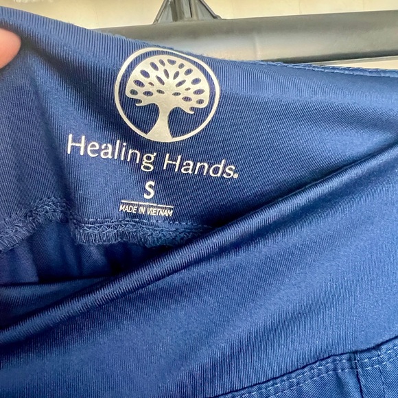 Healing Hands Cargo Scrub Pants in Caribbean Blue Size Small - Picture 6 of 10